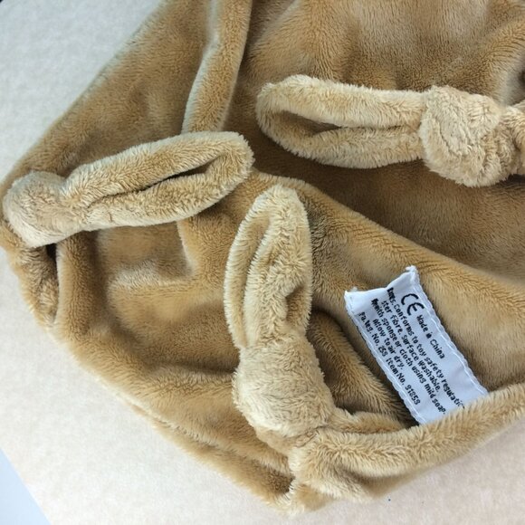 Hippo Hippopotame Doudou Lovey Peluche Plush Plat Carré Blanc USED 8" Security - Picture 10 of 12